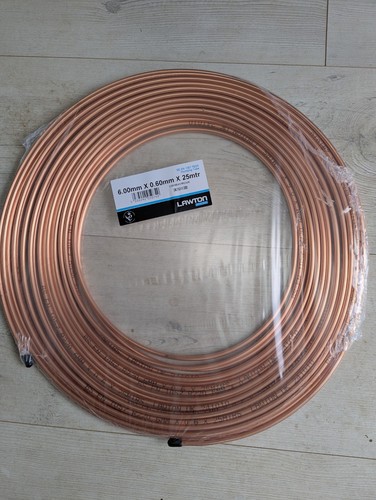 Copper pipe coil 6mm x - -, 25m