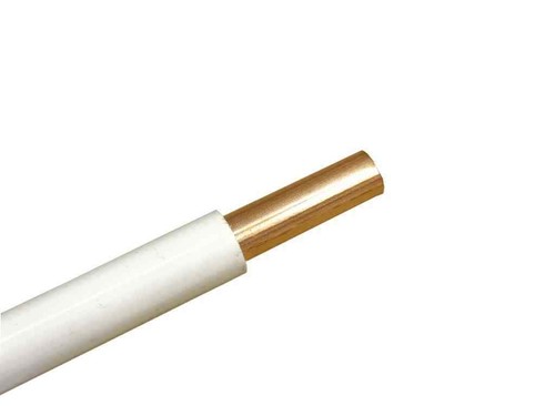 White plastic coated 10mm - plastic,