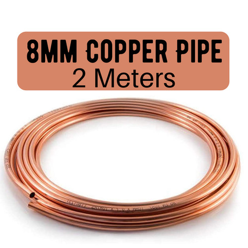8mm meters copper pipe - 8mm,