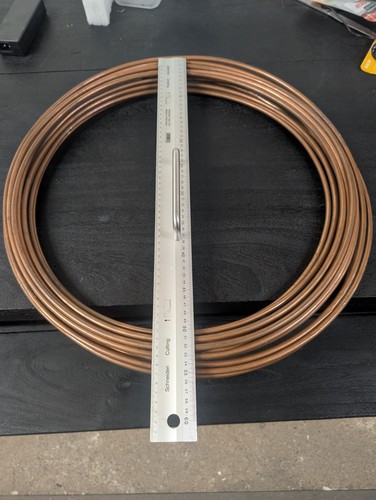 Large coil copper tube - coil, of